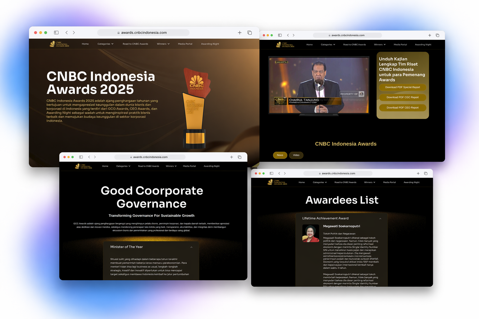 Preview arsitektur backend kampanye CNBC Awards