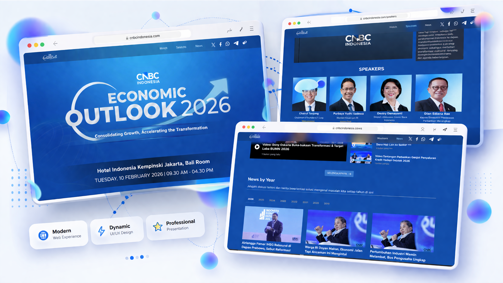 Preview arsitektur backend kampanye CNBC Economic Outlook 2026