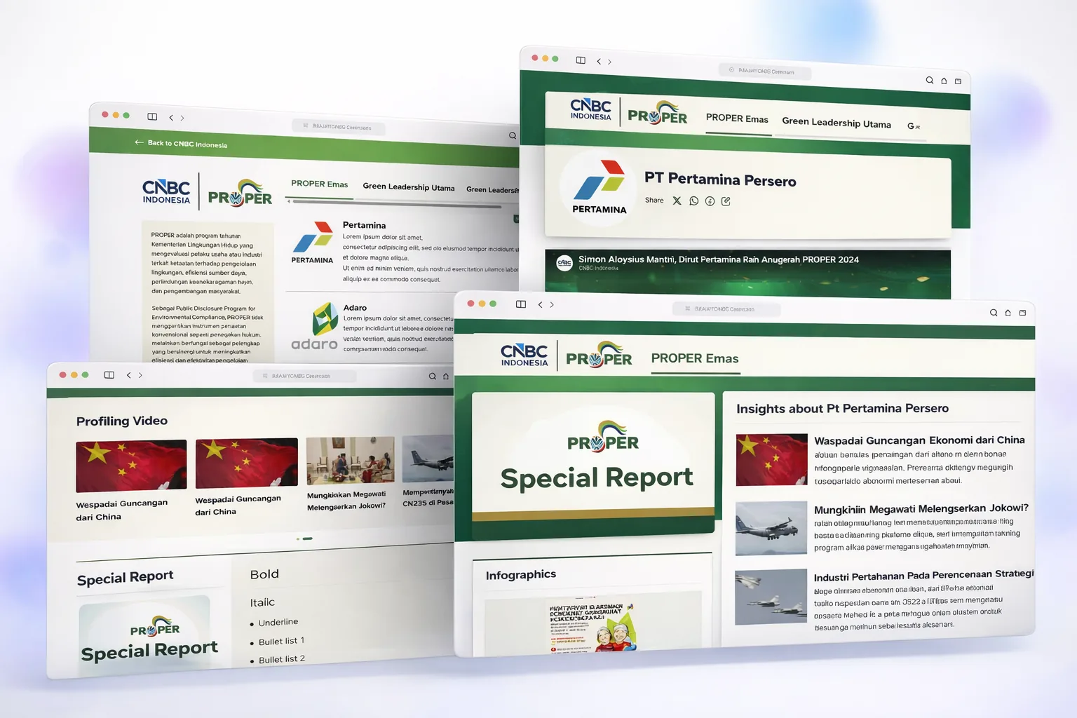 CNBC Proper campaign backend architecture preview