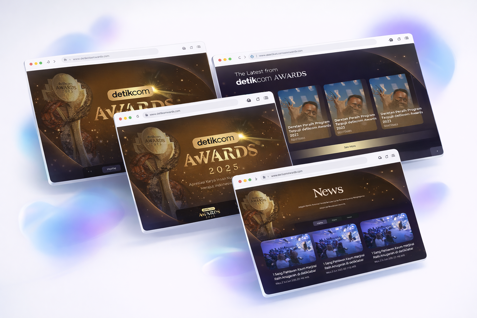Detikcom Awards campaign backend architecture preview
