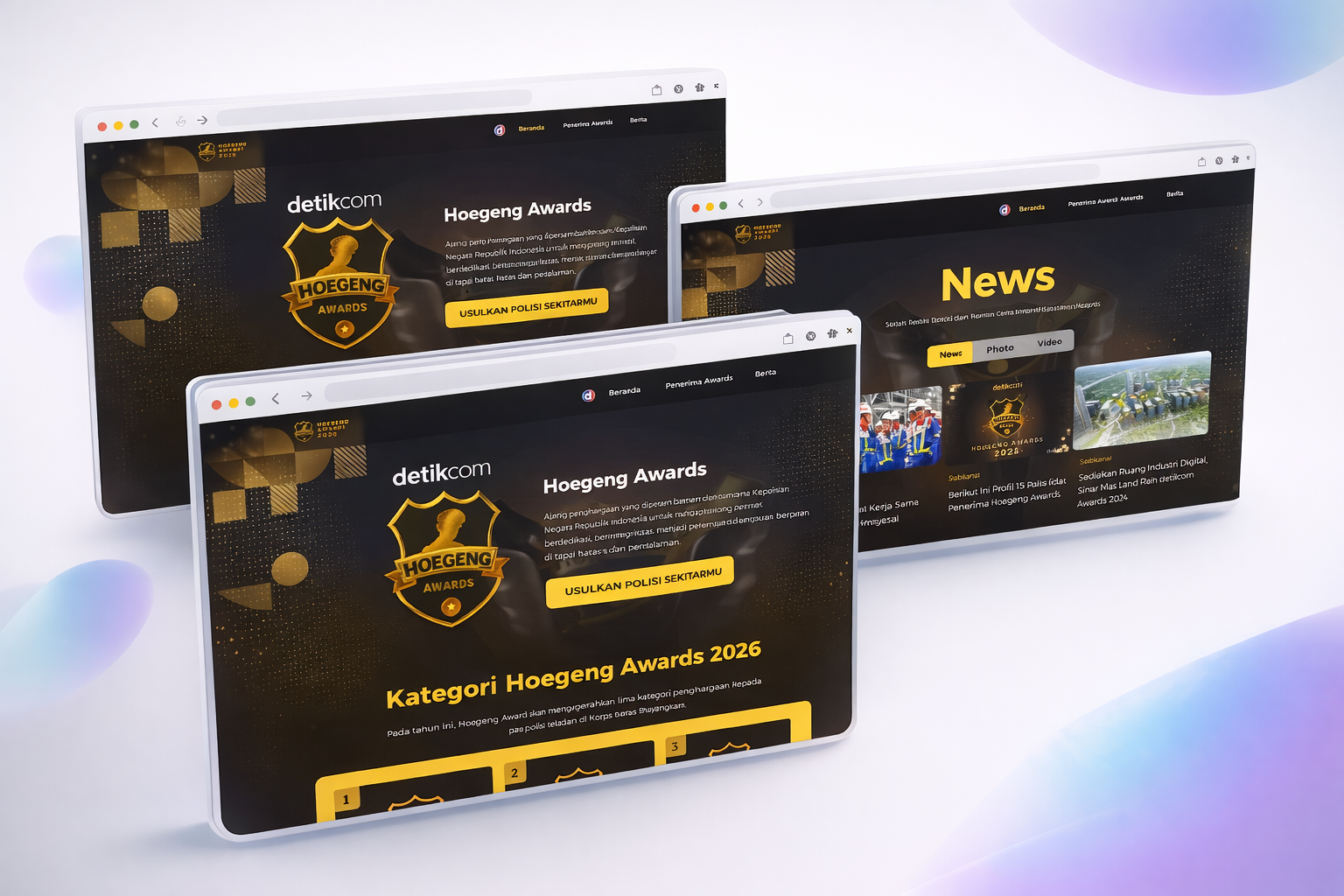 Preview arsitektur backend kampanye Hoegeng Awards